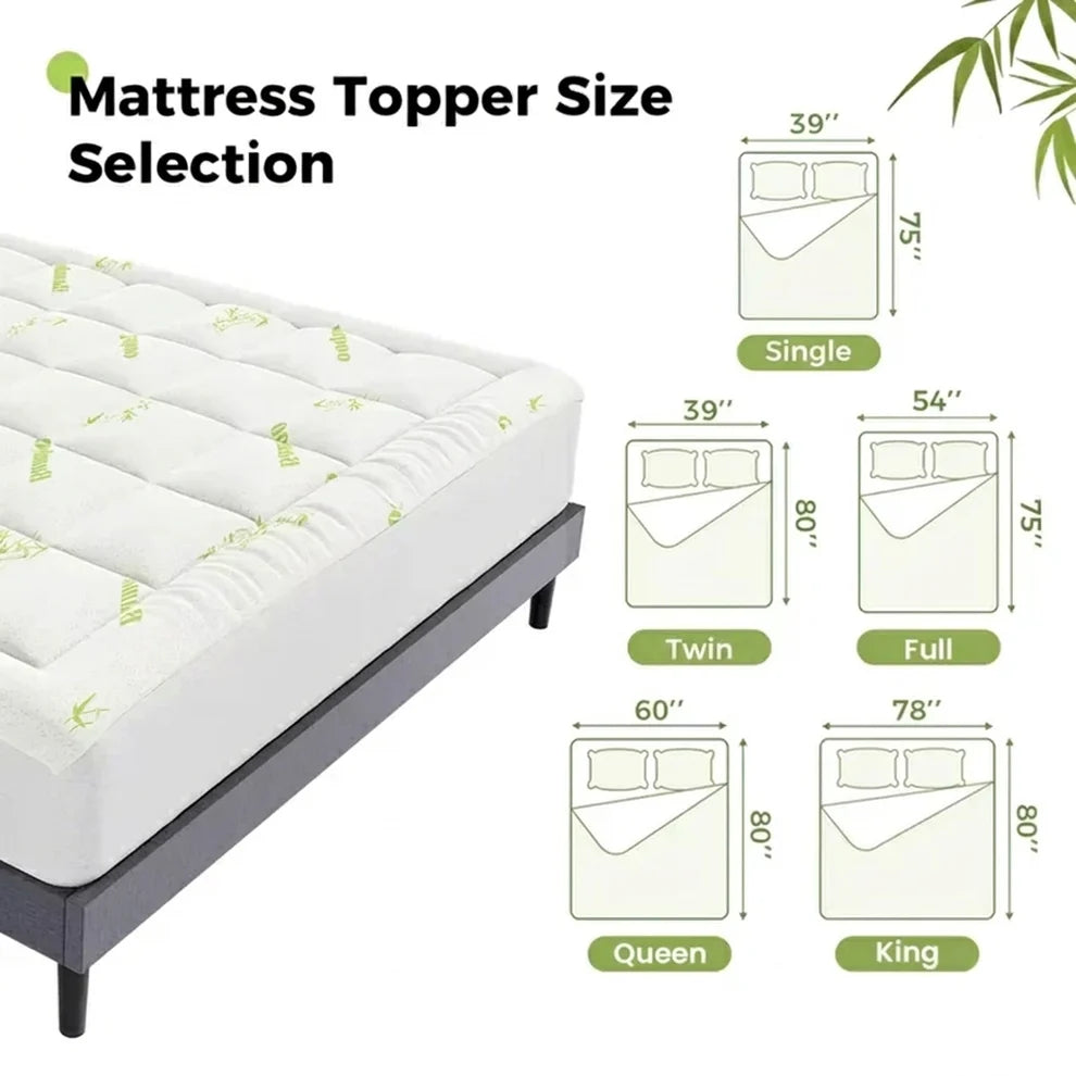 TrueSleep Bamboo Mattress Topper