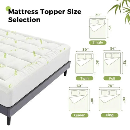 TrueSleep Bamboo Mattress Topper
